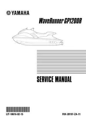 2000-2004 Yamaha GP1200R WaveRunner service manual Preview image 1