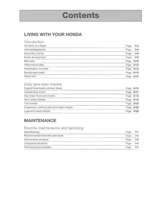 Honda Transalp & Africa Twin Service and Repair Manual (1987-2002) Preview image 3