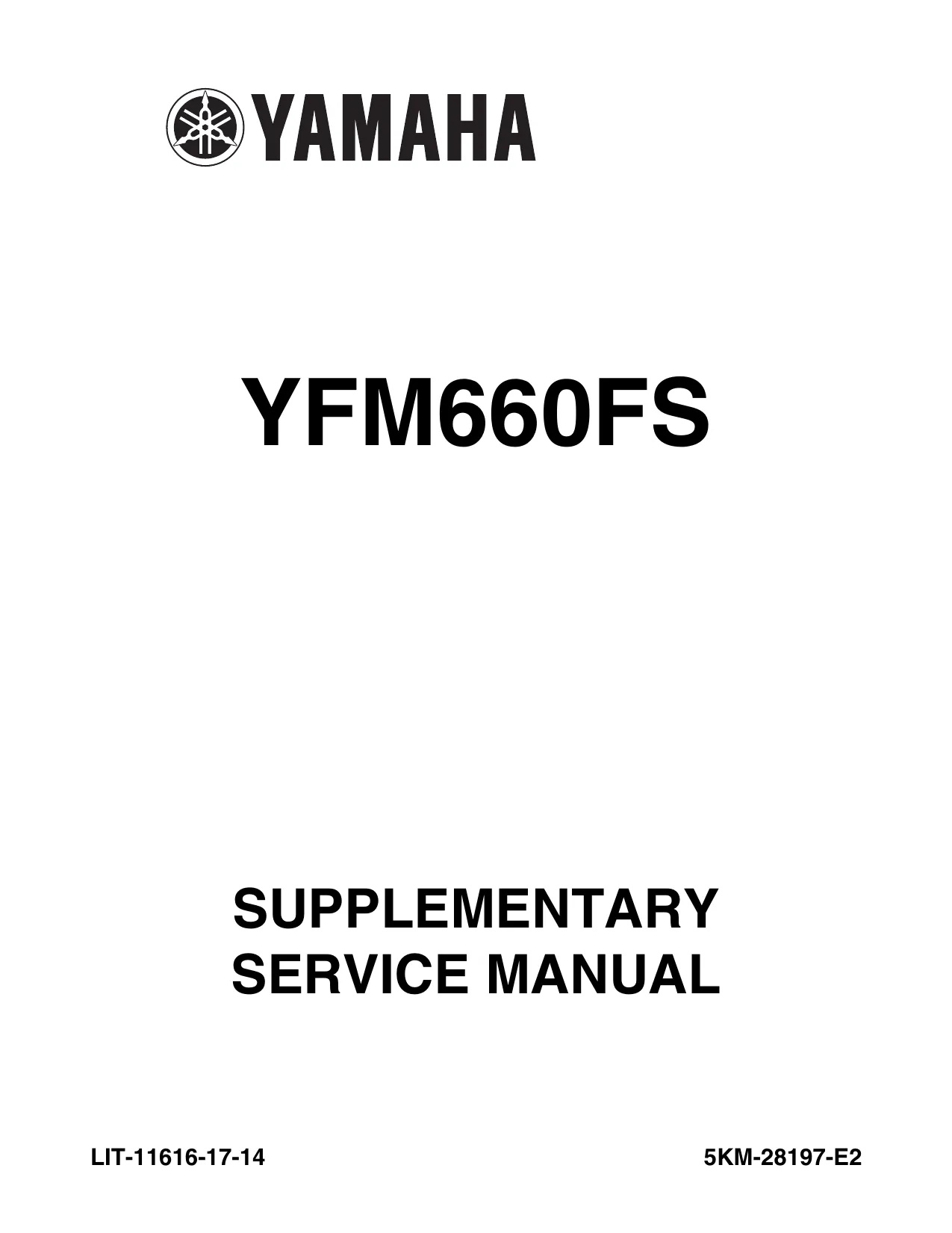2002-2006 Yamaha Grizzly 600, YFM 660 manual