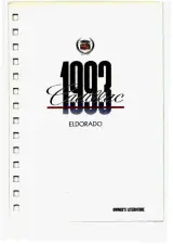 1993 Cadillac Eldorado 4.6L/4.9L V8 Owner's Manual (P/N 3532633) – preview page 1