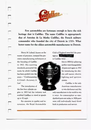 Comprehensive Cadillac Eldorado Owner's Manual (1992 Edition) Preview image 5