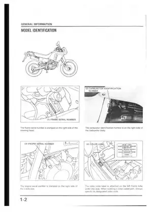 Comprehensive Honda NX250 Motorcycle Service Manual (1988) Preview image 4