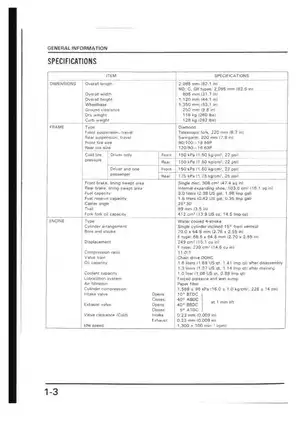 Comprehensive Honda NX250 Motorcycle Service Manual (1988) Preview image 5