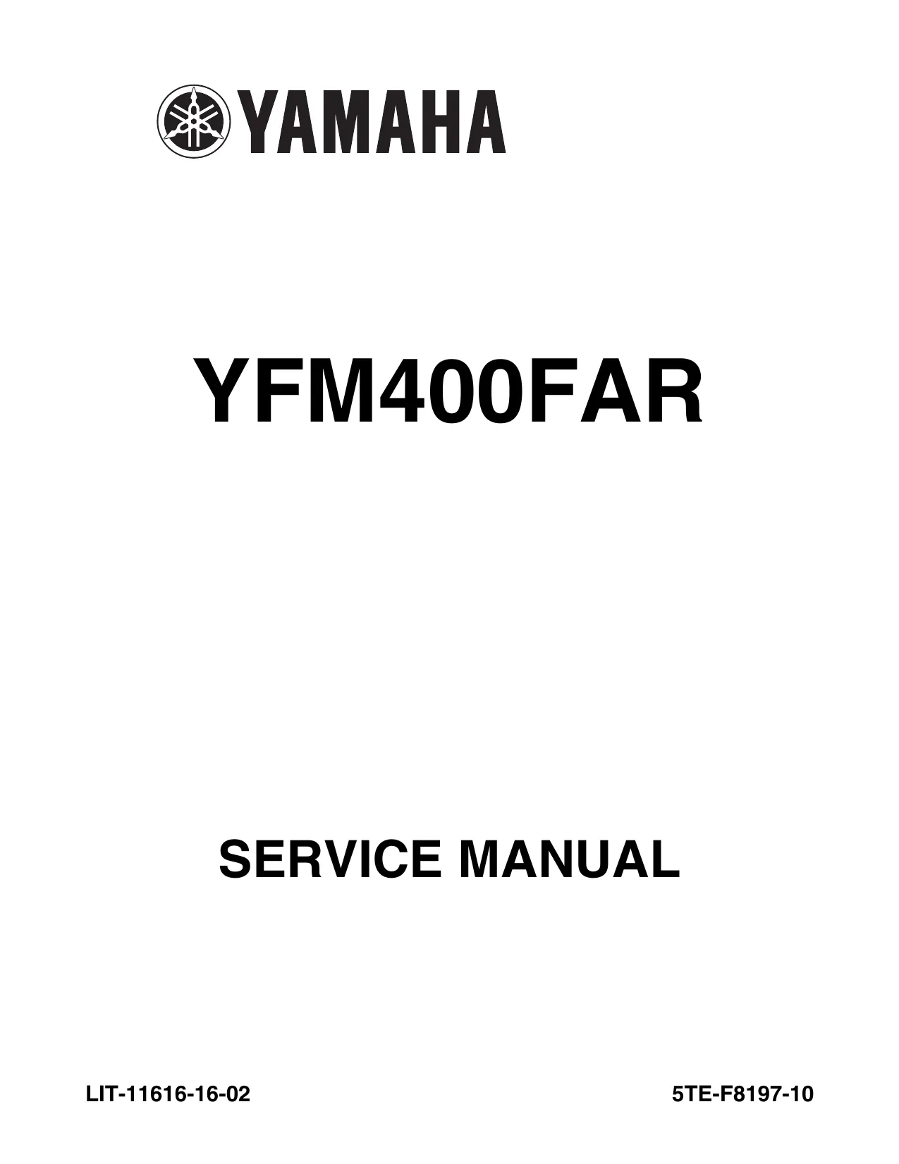 2003-2004 Yamaha Kodiak 400, YFM400 manual