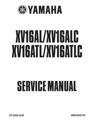 1999-2003 Yamaha XV16 Road Star service manual Preview image 1