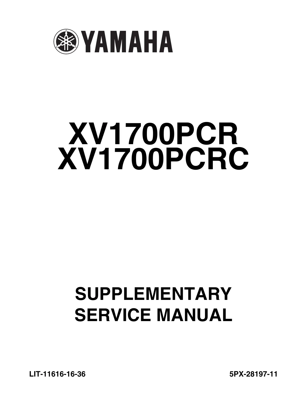 2002 Yamaha XV17 Road Star Warrior service manual