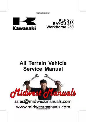 2003-2009 Kawasaki Bayou 250, KLF250 service manual Preview image 5