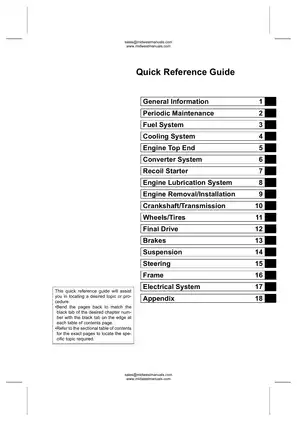 2005-2007 Kawasaki KVF 750, Brute Force 750 4x4 service manual Preview image 3