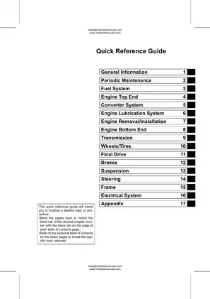 Kawasaki Mule 600, 610 UTV service manual Preview image 3