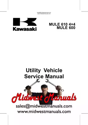 Kawasaki Mule 600, 610 UTV service manual Preview image 5