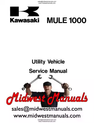 Kawasaki MULE 1000 Utility Vehicle Service Manual Preview image 3