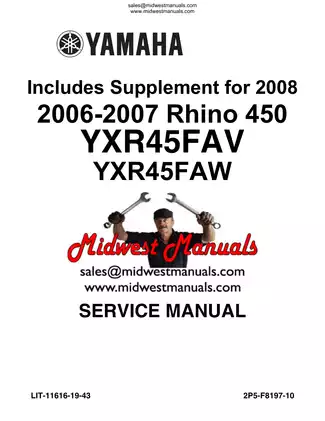 2006-2008 Yamaha Rhino 450 service manual