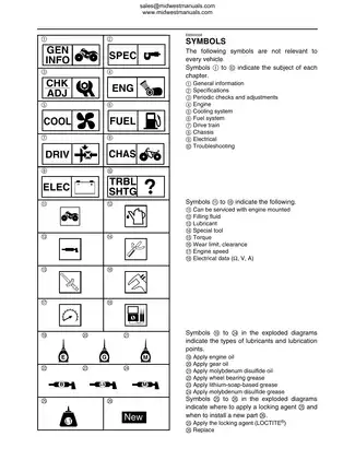 2006-2008 Yamaha Rhino 450 service manual Preview image 4