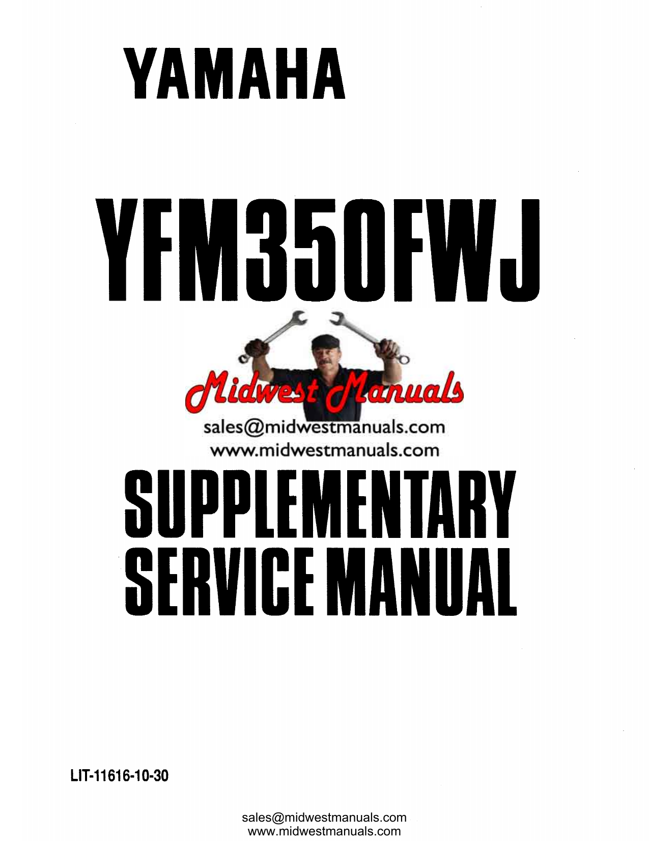 1987-1999 Yamaha Big Bear 350 4x4 ATV service and shop manual Preview image 2