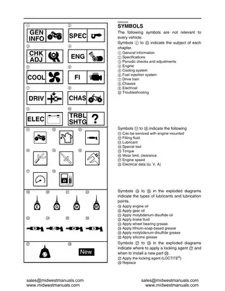 2008 Yamaha Rhino 700 EFI ATV YXR70FX service manual Preview image 5