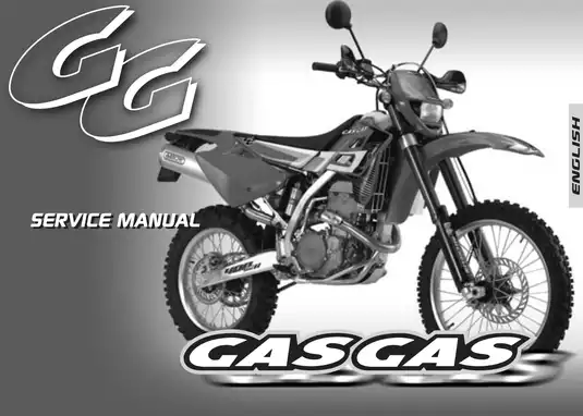GASGAS FSE 400, FSE 450 off-road motorcycle service manual