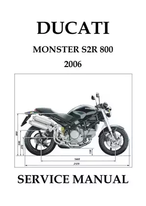 2006 Ducati Monster S2R 800, 800 Dark service manual Preview image 1