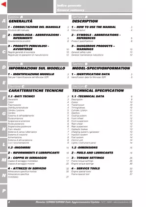 2006 Ducati Monster S2R 800, 800 Dark service manual Preview image 3