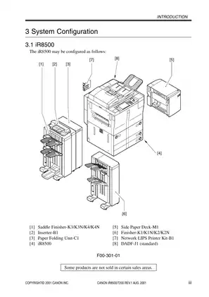 Canon IR7200/IR8500 copier service manual Preview image 5