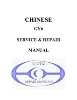 Chinese GY6 49.5cc (JL50QT-18, JL50QT-X1/8, and JL50QT-14) Scooter Service & Repair Manual OEM – preview page 1