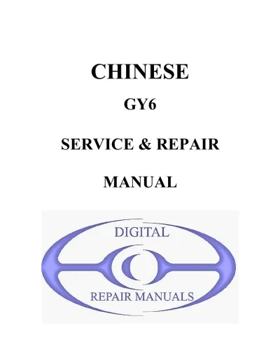 Preview: Chinese GY6 49.5cc (JL50QT-18, JL50QT-X1/8, and JL50QT-14) Scooter Service & Repair Manual OEM