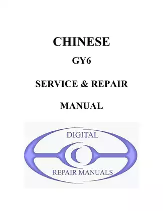 Comprehensive GY6 49.5cc Digital Service & Repair Manual Preview image 1