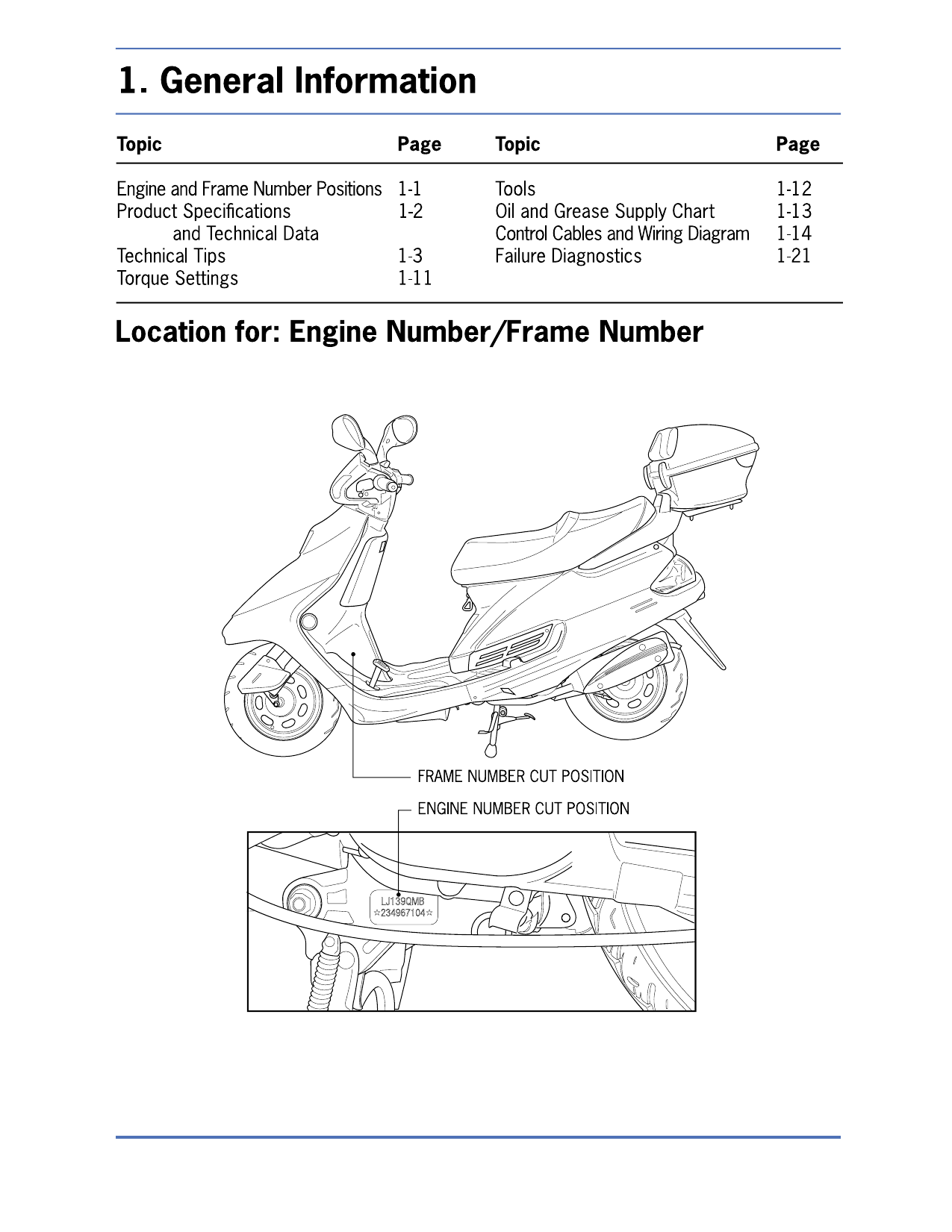 Chinese GY6, QMB 50cc scooter repair manual Preview image 3