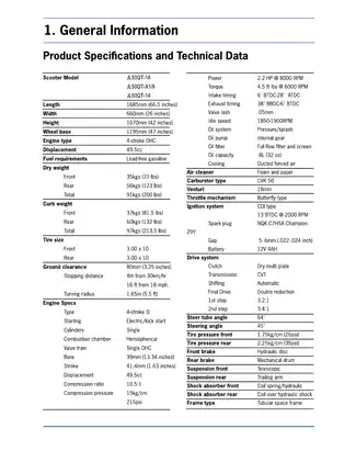 Chinese GY6, QMB 50cc scooter service & repair manual Preview image 4