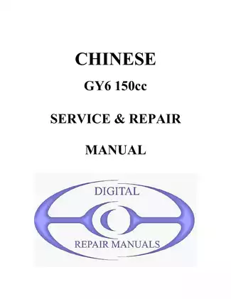Comprehensive Manual for CHINESE GY6 150cc Scooter Service & Repair