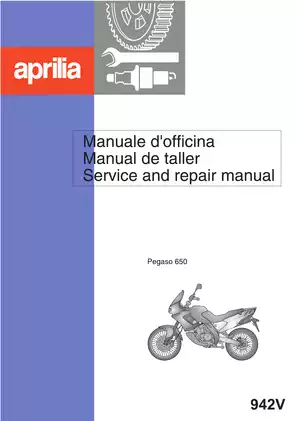 1997-1999 Aprilia Pegaso 650 repair, service manual Preview image 1