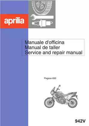 Aprilia Pegaso 650 Service and Repair Manual (1997)