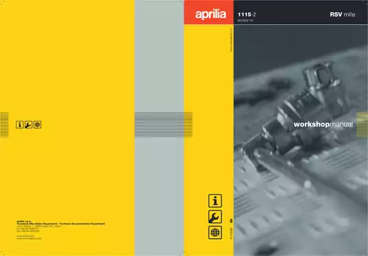 1998-2004 Aprilia RSV Mille workshop manual