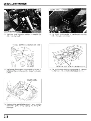 2002-2004 Honda CBR900RR , CBR900, CBR954 FireBlade service manual Preview image 5