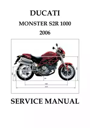 2006-2008 Ducati Monster S2R 1000 service manual
