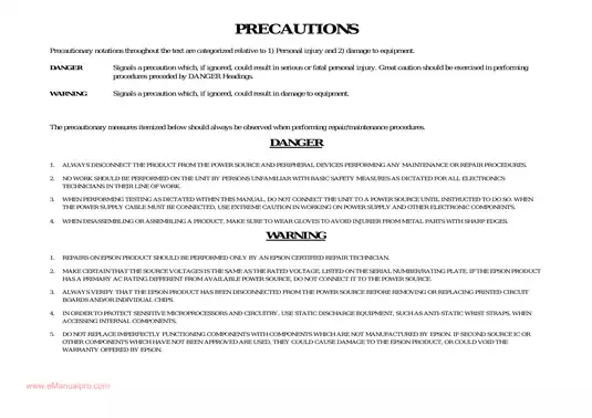 EPSON Stylus CX6300/CX6400/CX6500/CX6600 Service Manual Preview image 2