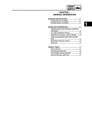 1994-2004 Yamaha VMAX 500, VMAX 600, Mountain Max 600, Mountain Max 700, Venture 500, Venture 600, VMAX 700, VMAX 600, SX Venom 600 snowmobile manual Preview image 3