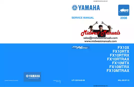 Yamaha Snowmobile Maintenance and Service Manual