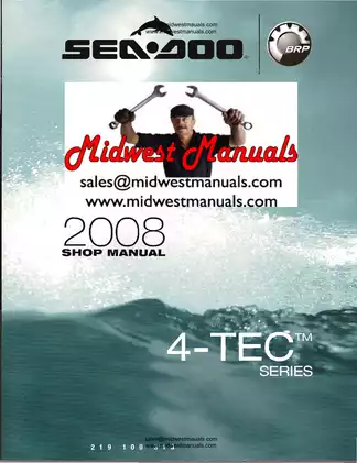 2008 Sea-Doo Watercraft Shop Manual - Comprehensive Service Guide