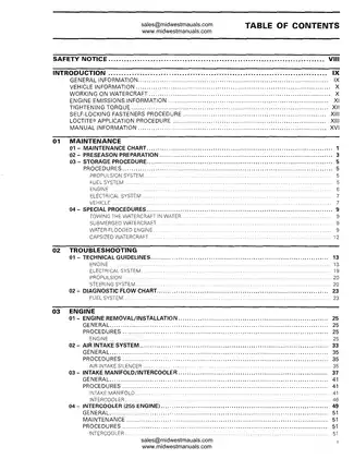 2008 Sea-Doo Watercraft Shop Manual - Comprehensive Service Guide Preview image 2