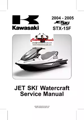 2004-2005 Kawasaki STX15F Jet Ski service manual Preview image 1