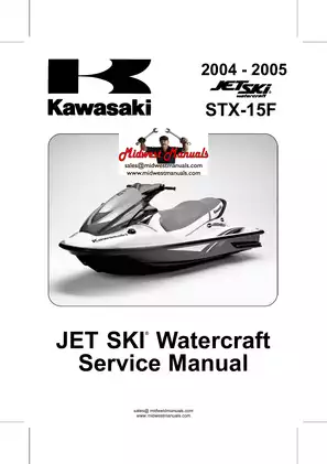 Kawasaki STX-15F JET SKI Watercraft Service Manual (2004-2005)