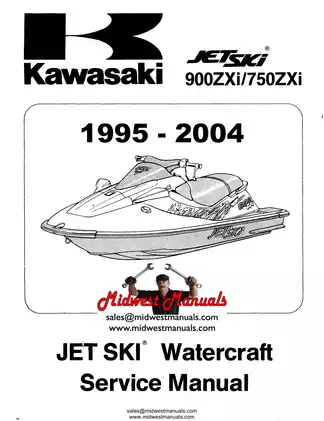 1995-2004 Kawasaki 750 ZXI, 900 ZXI Jetski service manual Preview image 1