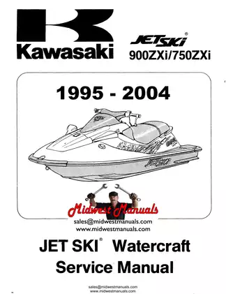 Kawasaki Jet Ski 900 ZXi/750 ZXi Service Manual (1995-2004)