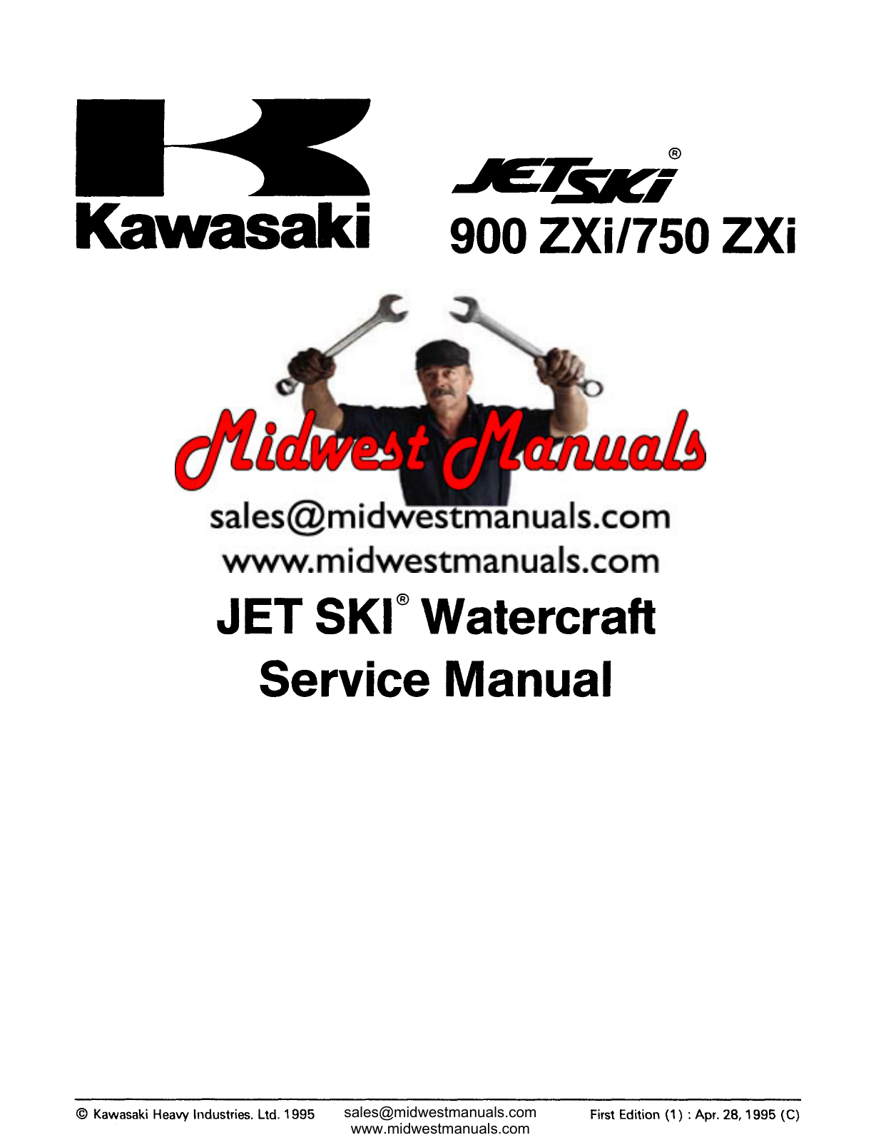 1995-2004 Kawasaki 750 ZXI, 900 ZXI Jetski service and shop manual Preview image 3