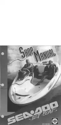 1995 Bombardier Sea-Doo Sportster, Speedster Jet Boats shop manual Preview image 1