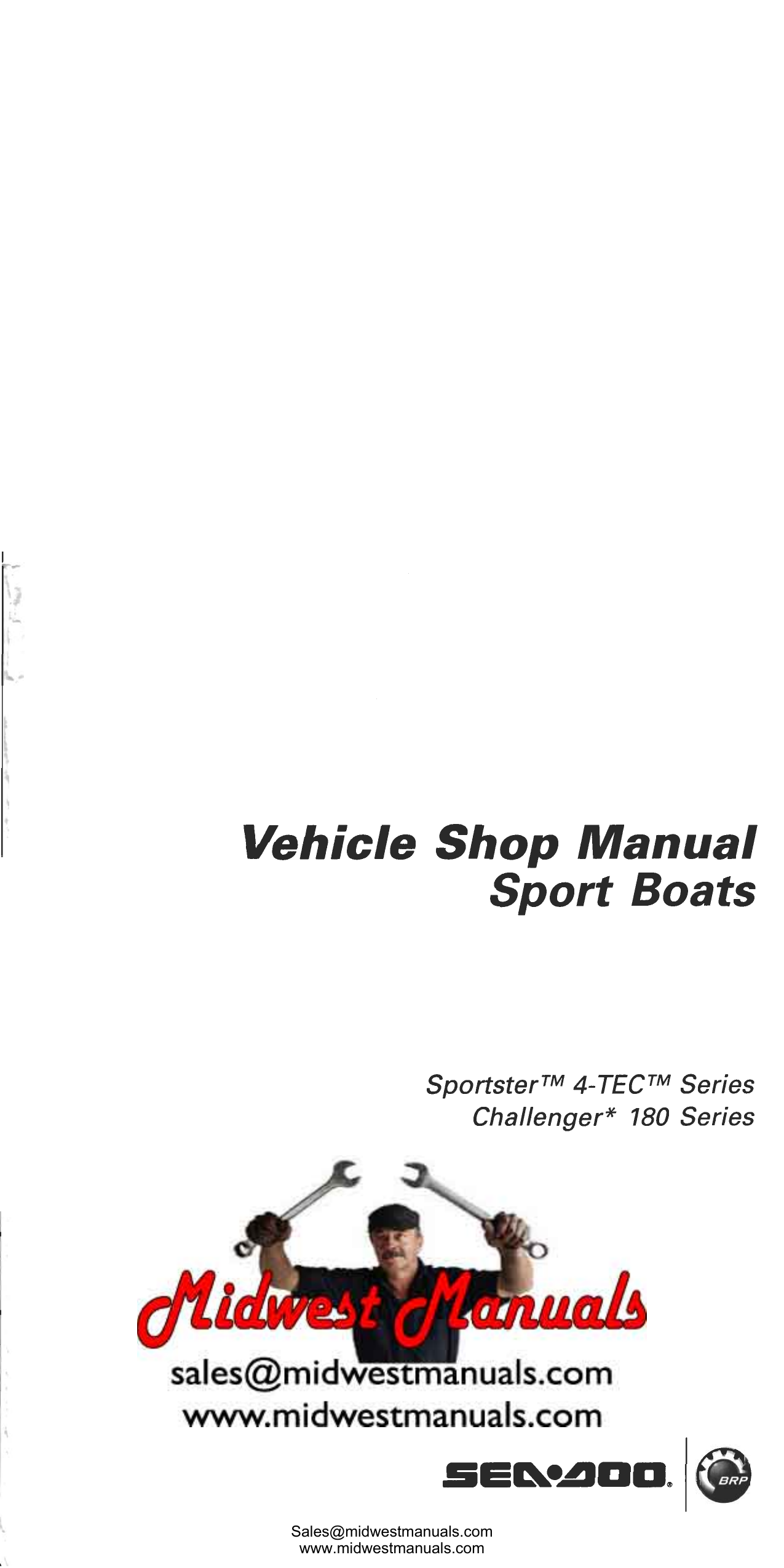 2006 Bombardier Sea-Doo Challenger 180 series /Sportster 180 4-Tec series service manual Preview image 2