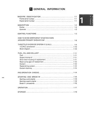 1984-1987 Yamaha VMAX 540 snowmobile service manual Preview image 2