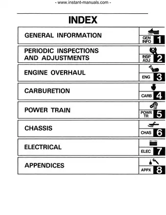 1989-1999 Yamaha Ovation CS340, Ovation CS340E snowmobile service repair manual Preview image 2