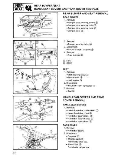 1984 Yamaha ET250 / Enticer 250 Snowmobile Service Manual (P/N Lit126180103)