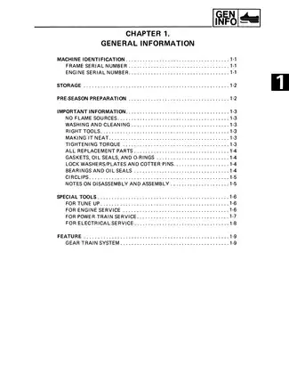 1988-1990 Yamaha Enticer 340, 400, LTR 340, LTR 400, ET400TR, ET340 snowmobile repair manual Preview image 3